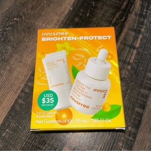 innisfree Brighten + Protect Set Serum & Sunscreen New Exp 12/26